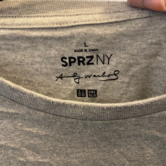 Andy Warhol for Uniqlo Men's Grey T-Shirt Size Large - Picture 3 of 3